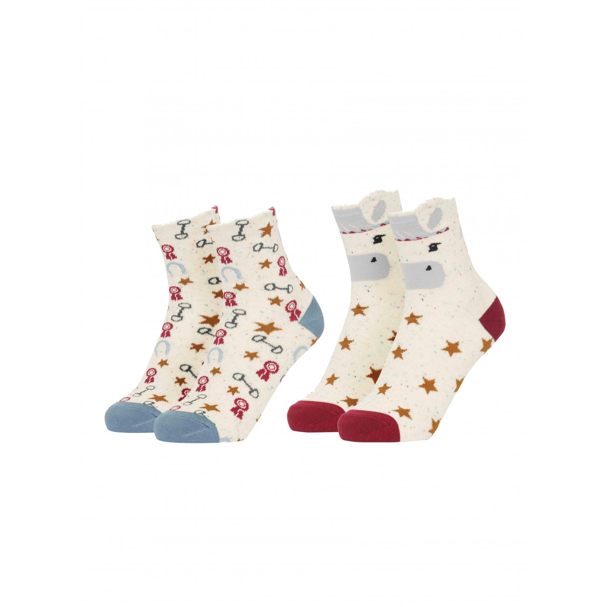 LeMieux Mini Childrens Character Socks 2pk - Chancer 6-8