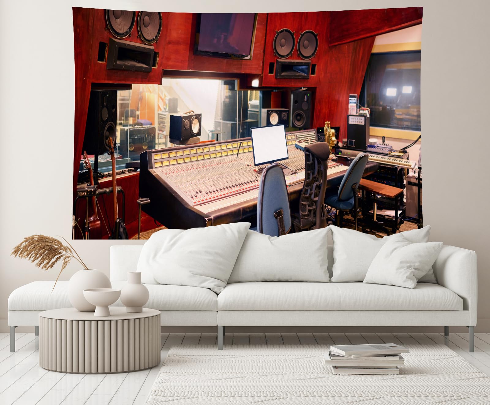 Modern TV Station Program Record Studio Backdrop - Photography Background