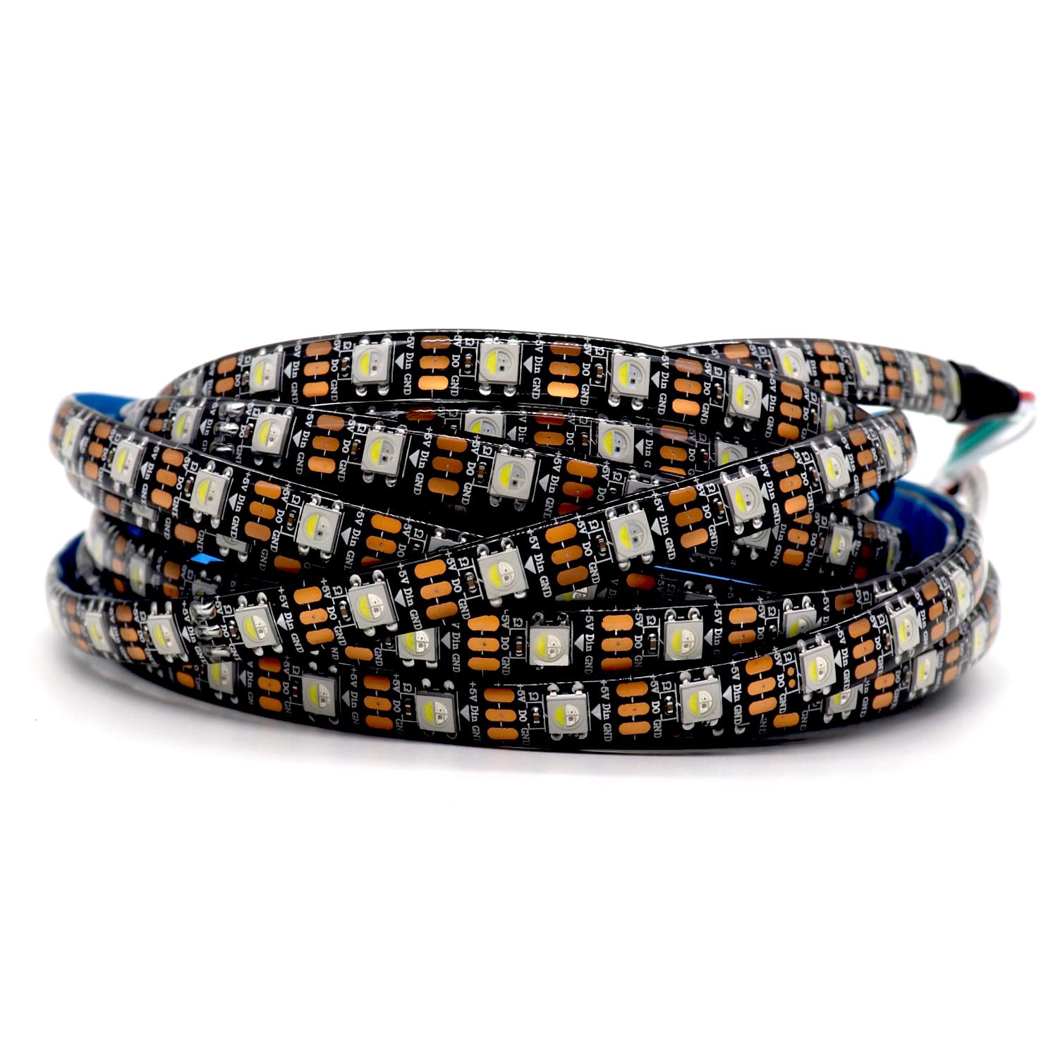 SVFISHKK DC5V SK6812 (Similar WS2812B) RGBW RGB+Cold White LED Strip Light 60leds/Pixels/m Individually Addressable 4Color in 1LED(16.4ft(5m) 300leds, IP65) (No Adapter or Controller)