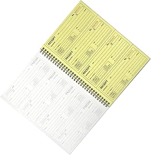 SAFIGLE Carbonless Money and Rent Receipt Book Spiral Bound with Copies for Small Business and Personal Financial Recordke...