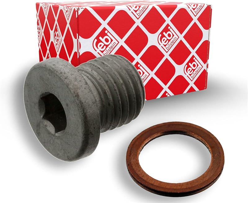 Parafuso de fechamento do bloco do motor febi bilstein 46409 com anel de vedação – 1 unidade
