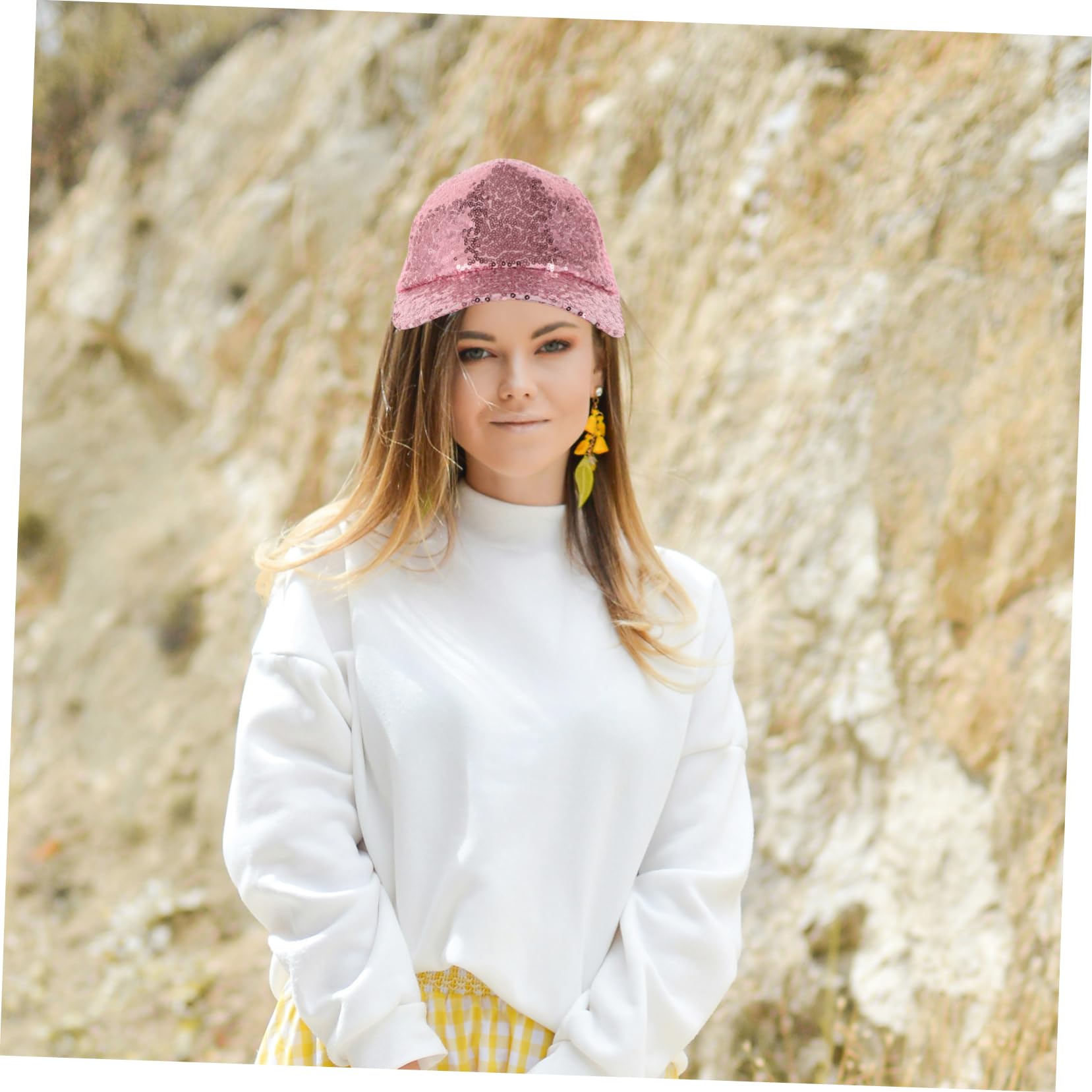 Gorro De Malla con Pico De Pato Gorra Parasol Sombreros para Niñas Sombrero para Correr Corriendo Gorra De Beisbol Gorra De Beisbol para Mujer Poliéster Rosa