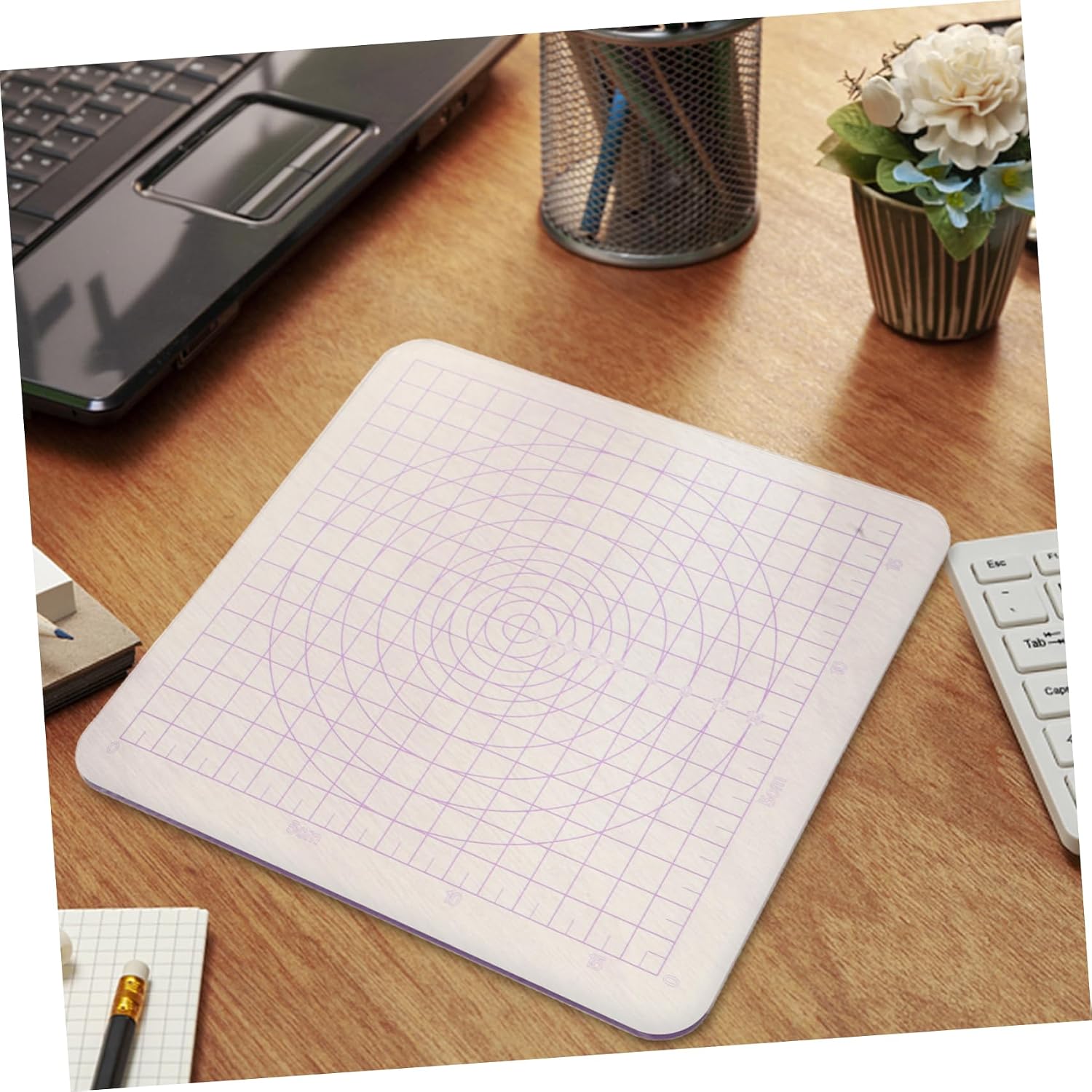TEHAUX Square Transparent Acrylic Clay Pressing Plate for DIY Crafting Non Stick Surface Portable Design Essential Shaping Tool for Clay Projects Studio