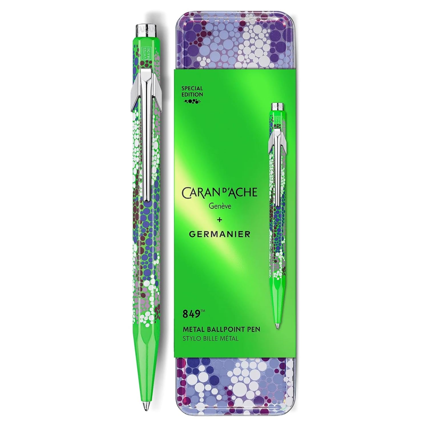 849 GERMANIER NEON GREEN BALL PEN