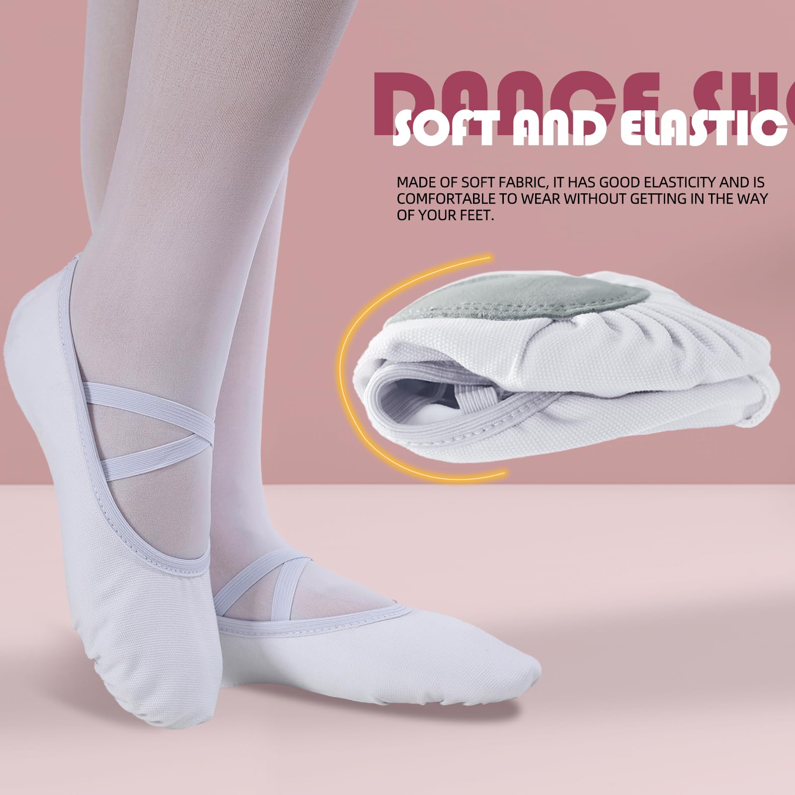 Acfoda Zapatillas Danza Lona Niñas Antideslizantes Calzado Ballet Gimnasia