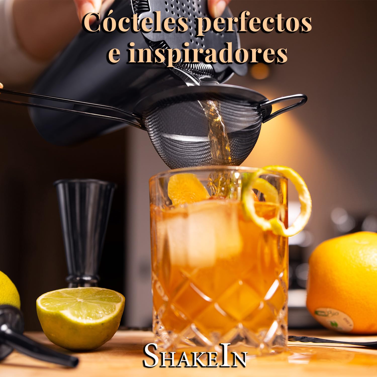 set da cocktail 12 pezzi,Elegante shaker per cocktail in nero,Grande set di miscelazione per cocktail,Set da barista shaker per cocktail,Set da cocktail Shaker per accessori da bar