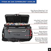 Vista 35 de Titan by Arctic Zone Deep Freeze Cooler - Enfriador de cuerpo duro sin cremallera, aislamiento de congelación profunda, forro de cuerpo duro