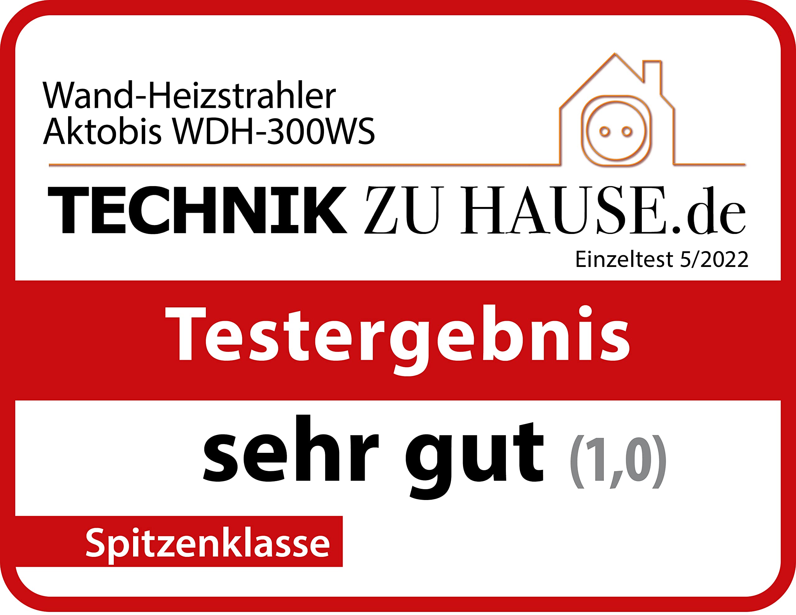 Aktobis Promiennik ścienny WDH-300WS wyposażony w dwa ustawienia mocy grzewczej (1500/3000 W) !