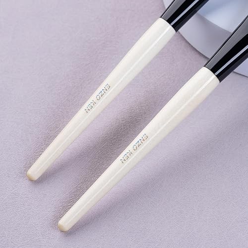 Miniatura 105 de Cepillo plano para cejas, pincel delineador de ojos en ángulo fino y cepillo de pestañas, cepillo de cejas en ángulo fino, cepillo plano para cejas