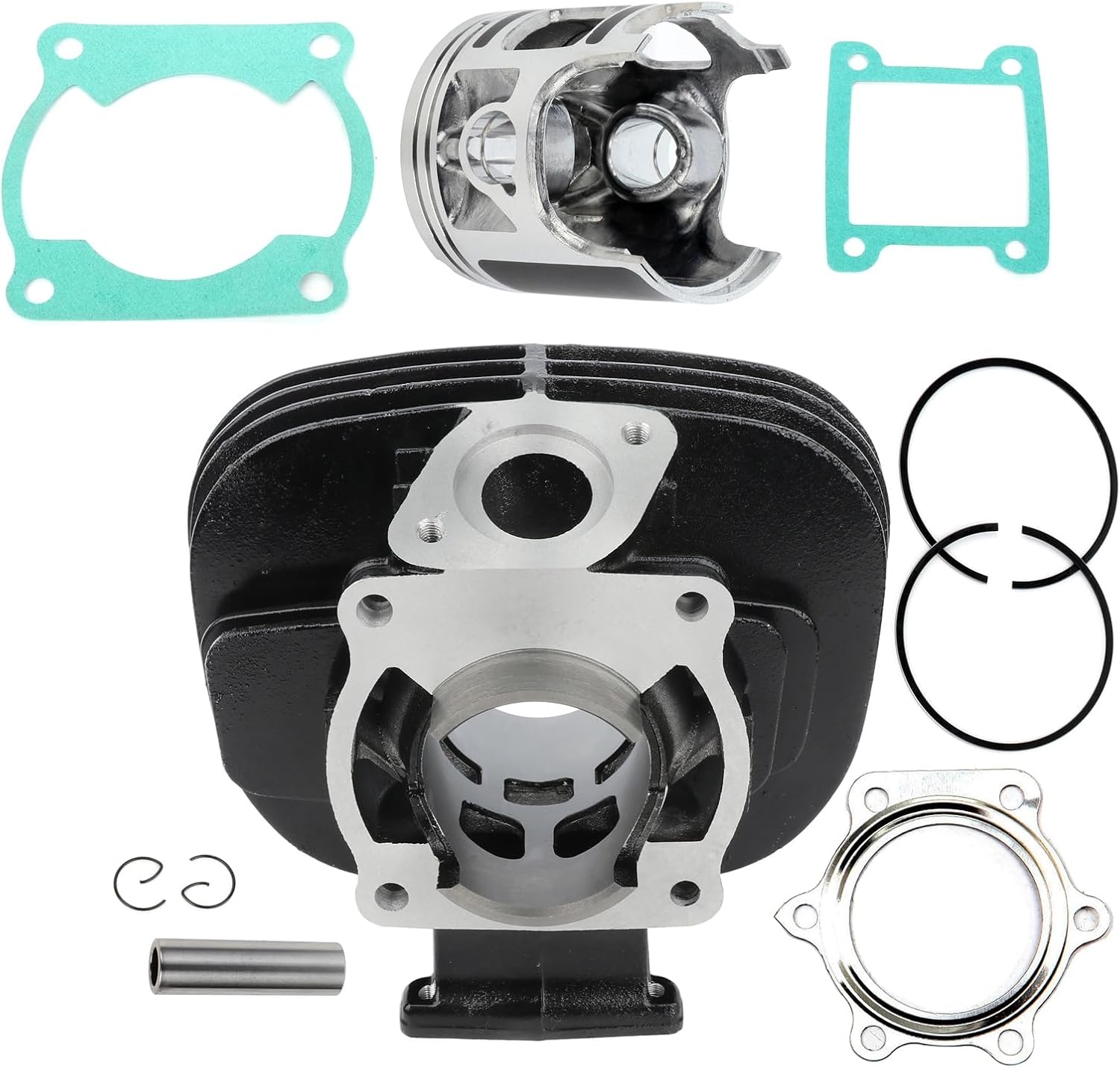 SCITOO Cylinder Piston 2XJ-11311-02-00, ADP05101DA301S Cylinder Piston Gasket Top end Kit fitment 1988-2006 for Yamaha Blaster 200 YFS200