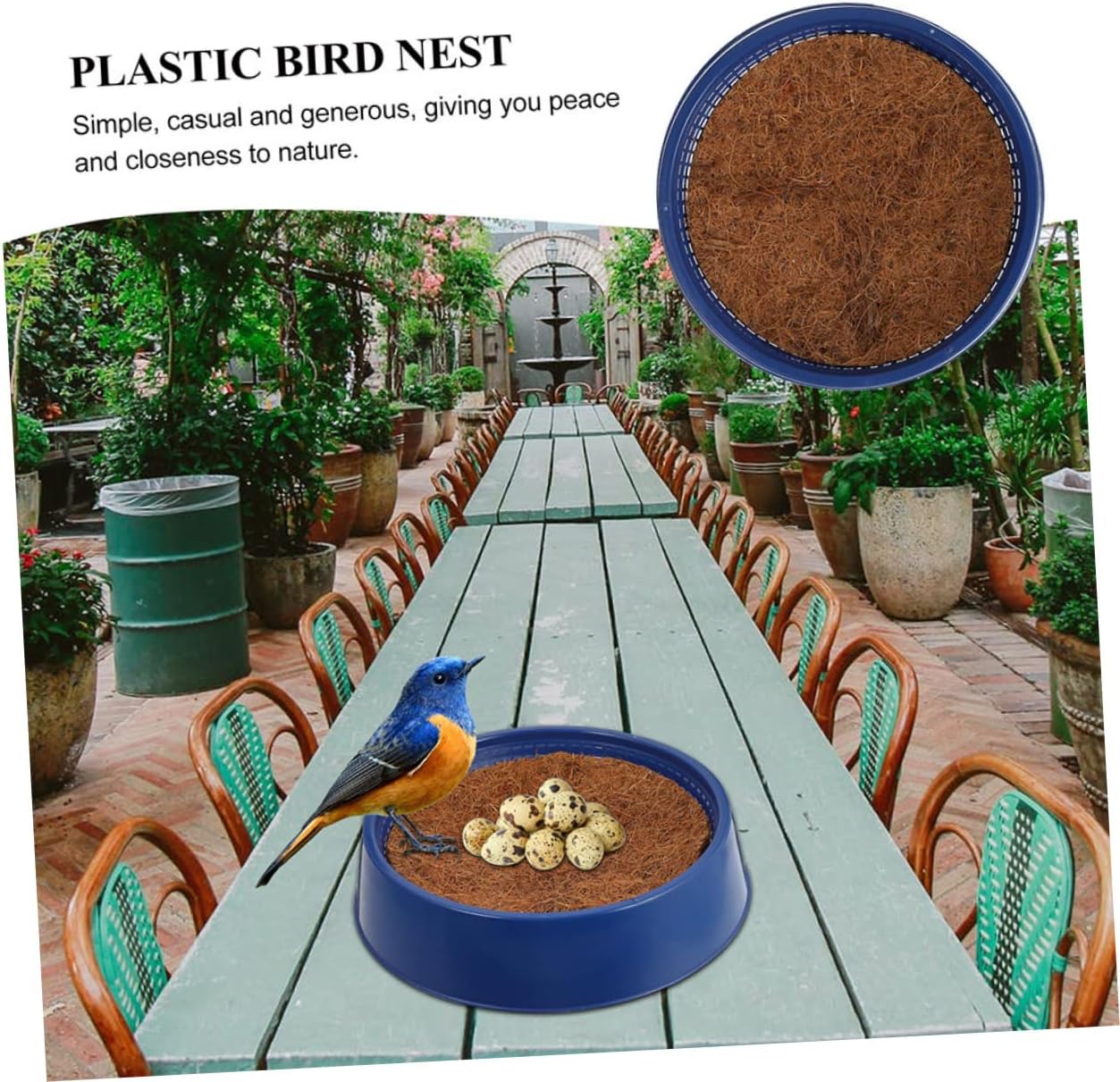 1Set Compact Bird Nest Pads Replaceable Pigeon Nesting Accessories for Breeding Hatching Suitable for Cage Outdoor Use Wear-Resistant Design