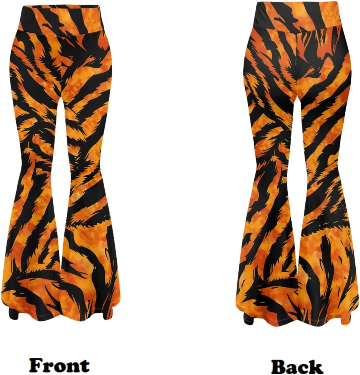 Women's Print Flare Yoga Pants High Waisted Bell Bottom Leggings