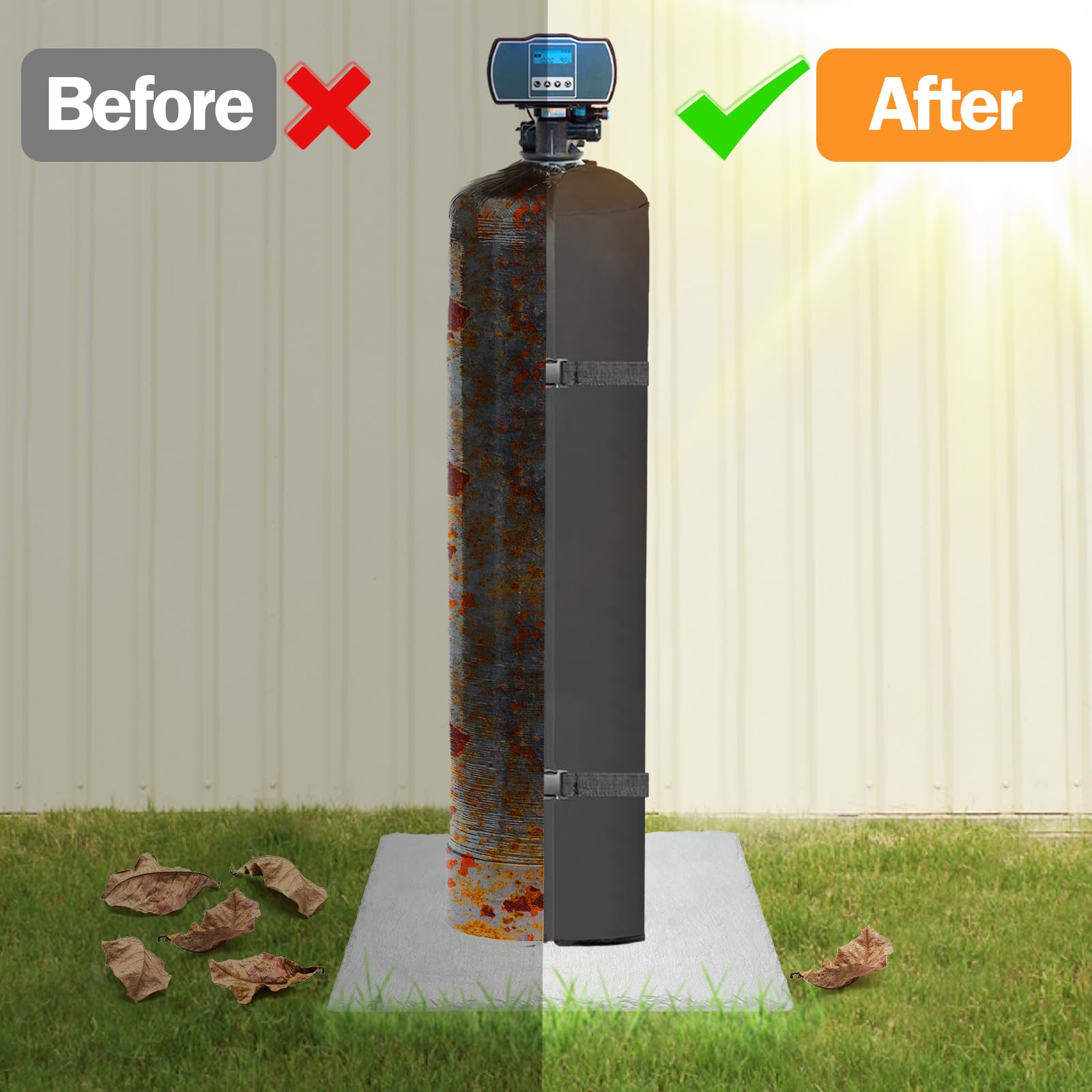 Protect Your Water Softener - Outdoor Insulation Cover -4