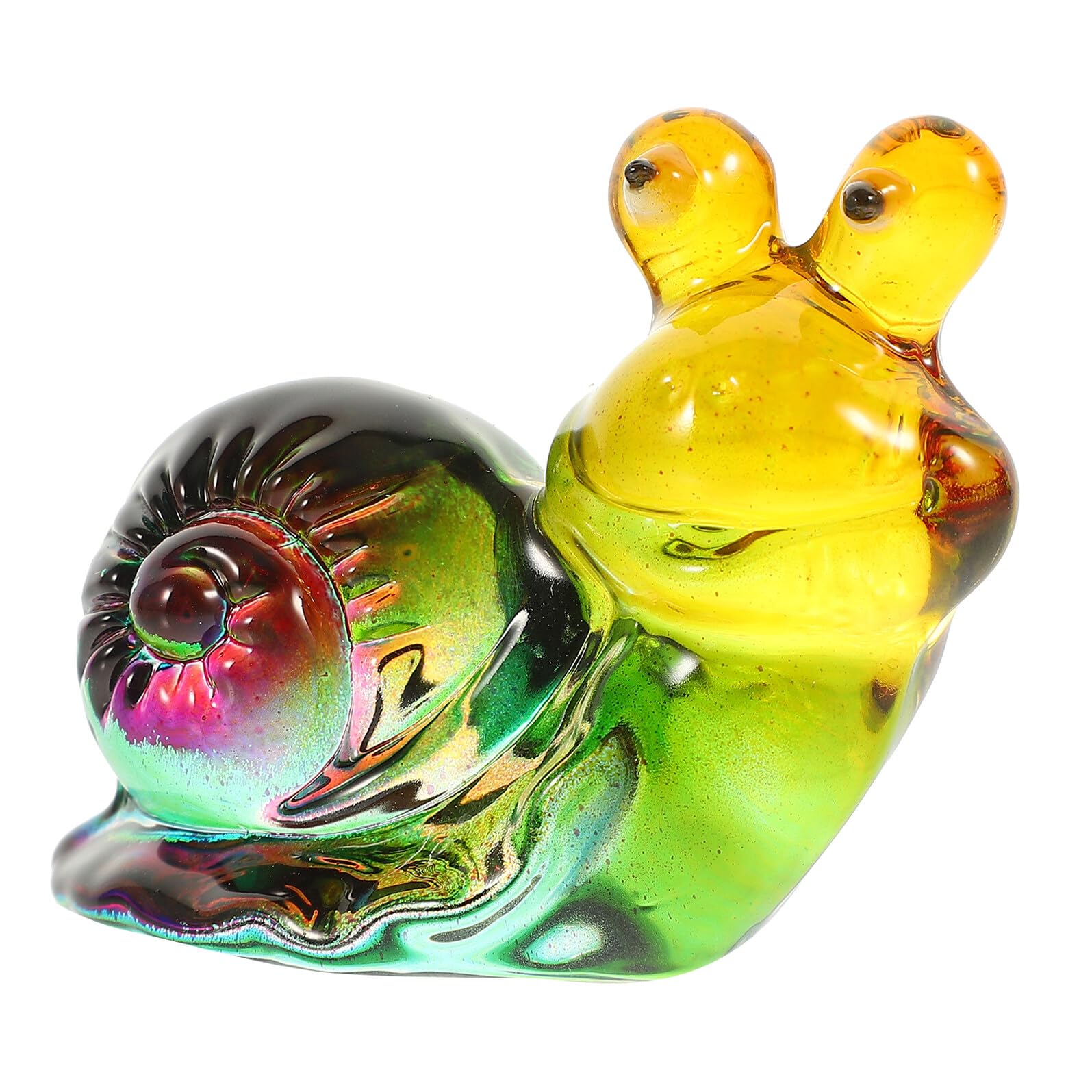 Statue d'escargot en cristal coloré SHINEOFI, cadeau idéal anniversaire