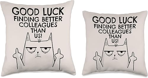 Miniatura 3 de New Job Gifts & Funny Farewell Coworker Ideas New Job Farewell, Colleague & Coworker Leaving  Almohada para hombres y mujeres, 16 x 16 pulgadas,