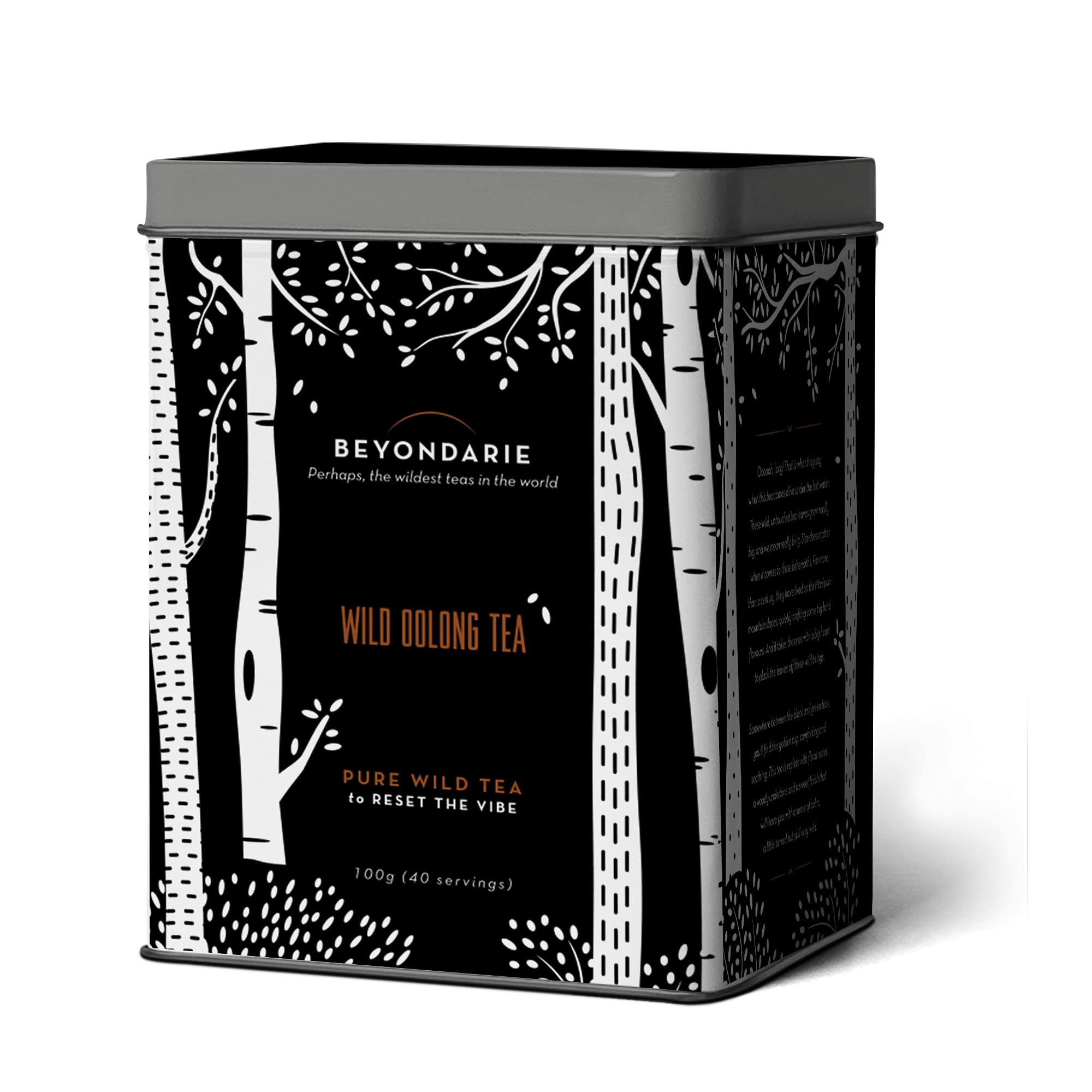 BEYONDARIE - Wild Oolong Tea - 100 gms | 100% Natural Handpicked From The Forests Of Northeast | Detox Tea | Antioxidant | Anti-ageing | Good For Heart | Original Loose Oolong Tea Leaf | 40 Tea Cup | Beyond Organic