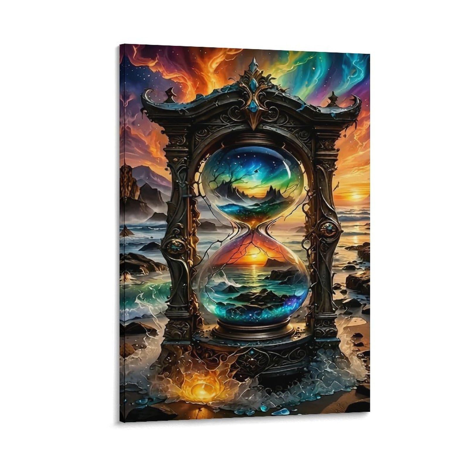 DHBANEIOK Fantasy Hourglass Art Wall Decor Poster Giclee Canvas Prints Modern Wall Art Picture Wall Hanging for Living Room Home Decorations 24x36inch(60x90cm)