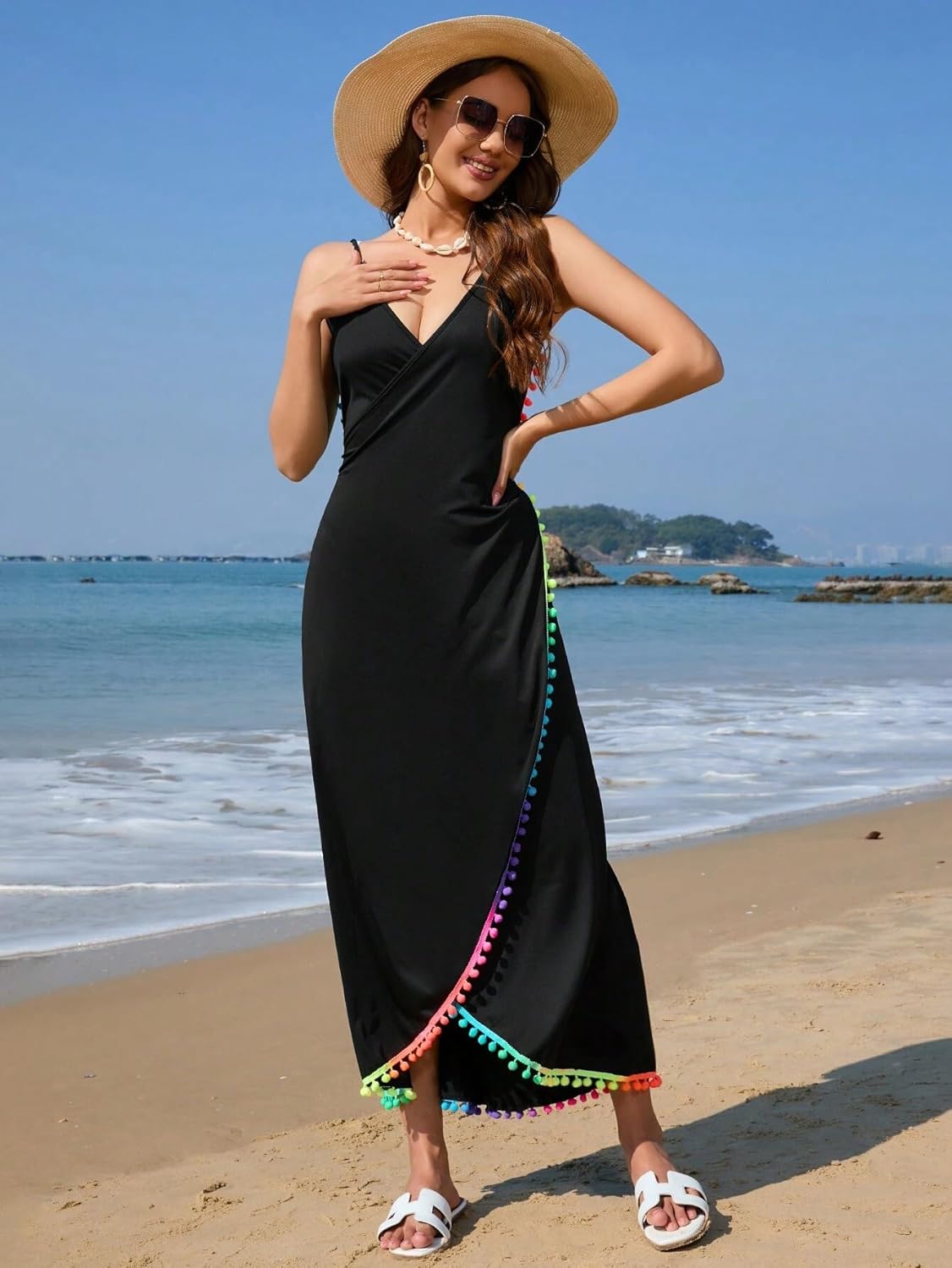 swimsuit coverup for women Beachwear Smock Cover-Up, Pattern Summer