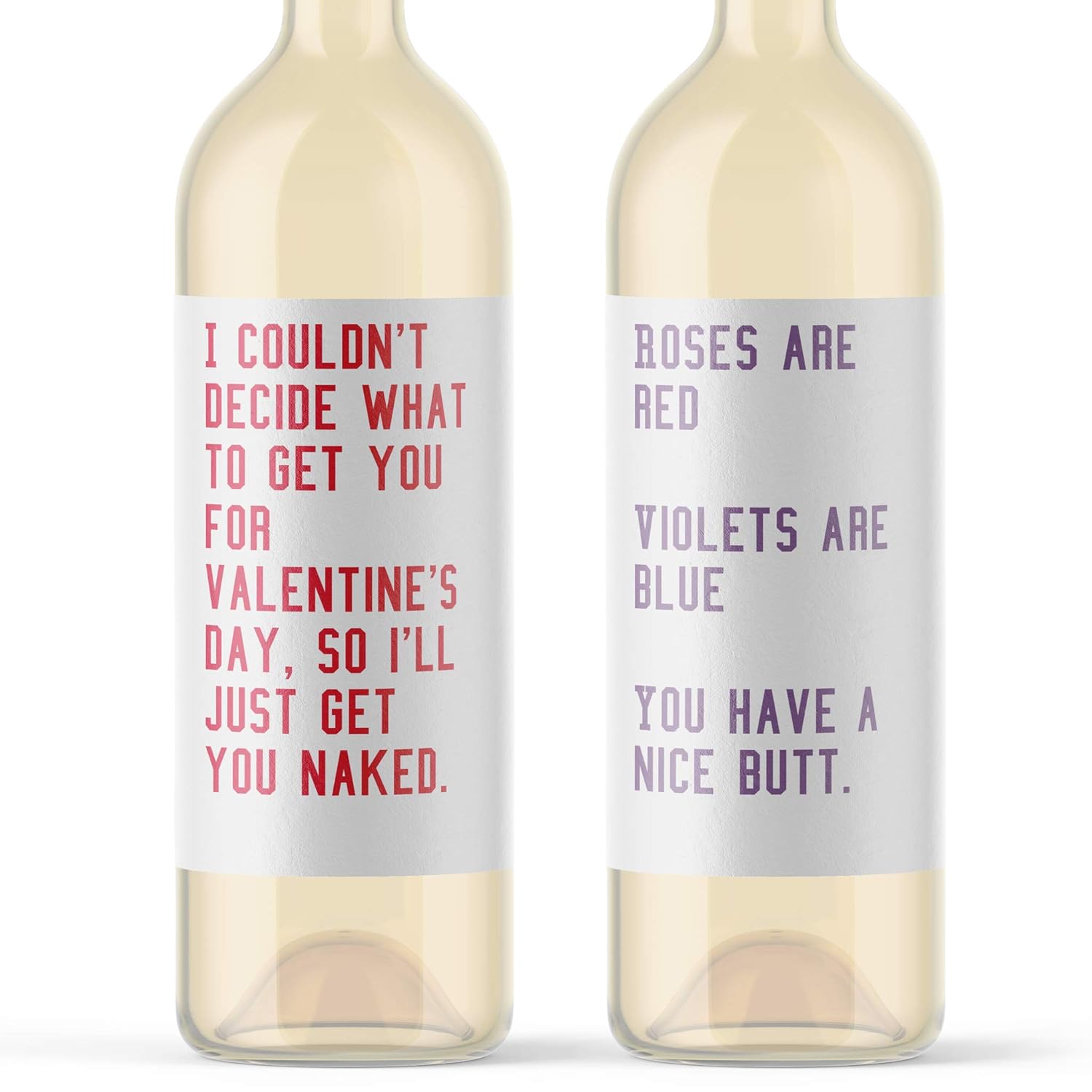 Amazon.com: Funny Valentine's Wine Bottle Labels Boyfriend ...