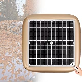 Solar Automatic Car Cover with Remote Control, All Weather, Car Cover Solar Charging, Quick 10s Open, All-Weather Protection for Sedan SUV MPV, Multiple Sizes. Gold-3L