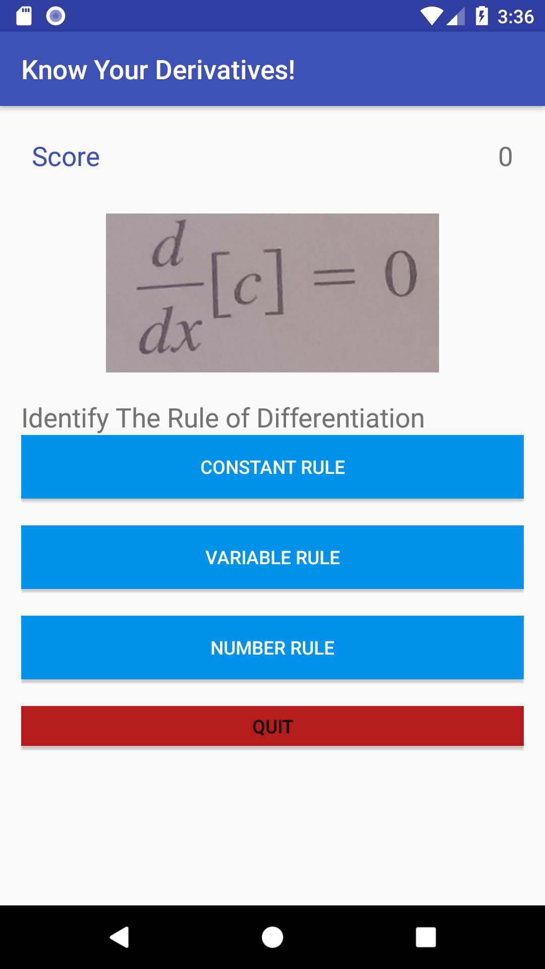 Know Your Derivatives! App on Amazon Appstore