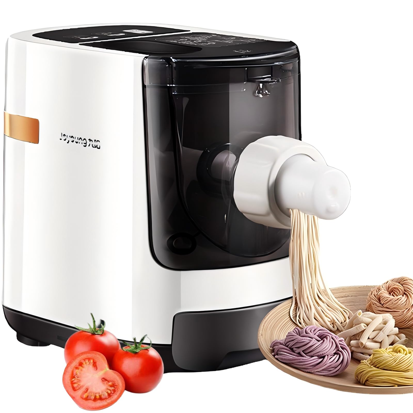 Joyaung/九阳 Electric Pasta Maker, Automatic Noodle Machine with 6 Molds for Spaghetti & Fettucine...