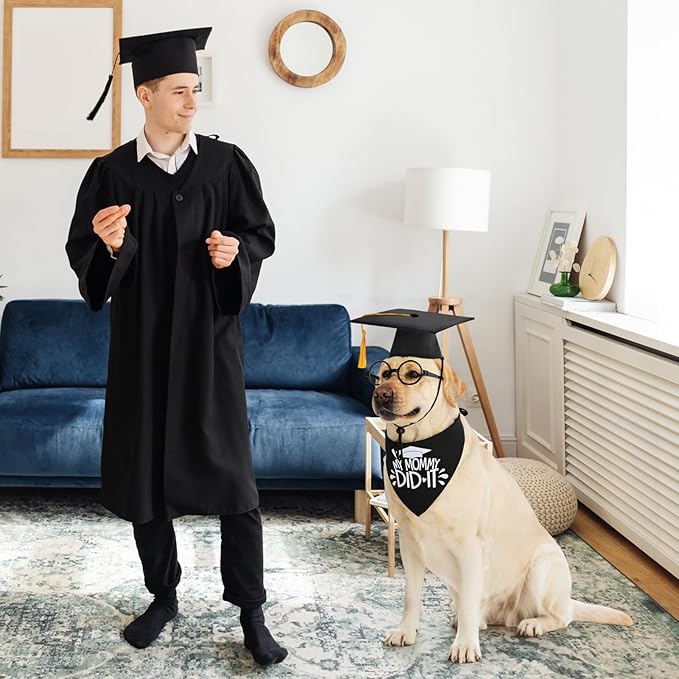 Gorra y Toga de Graduación para Perro con Borlas Doradas 2026 miniatura 7