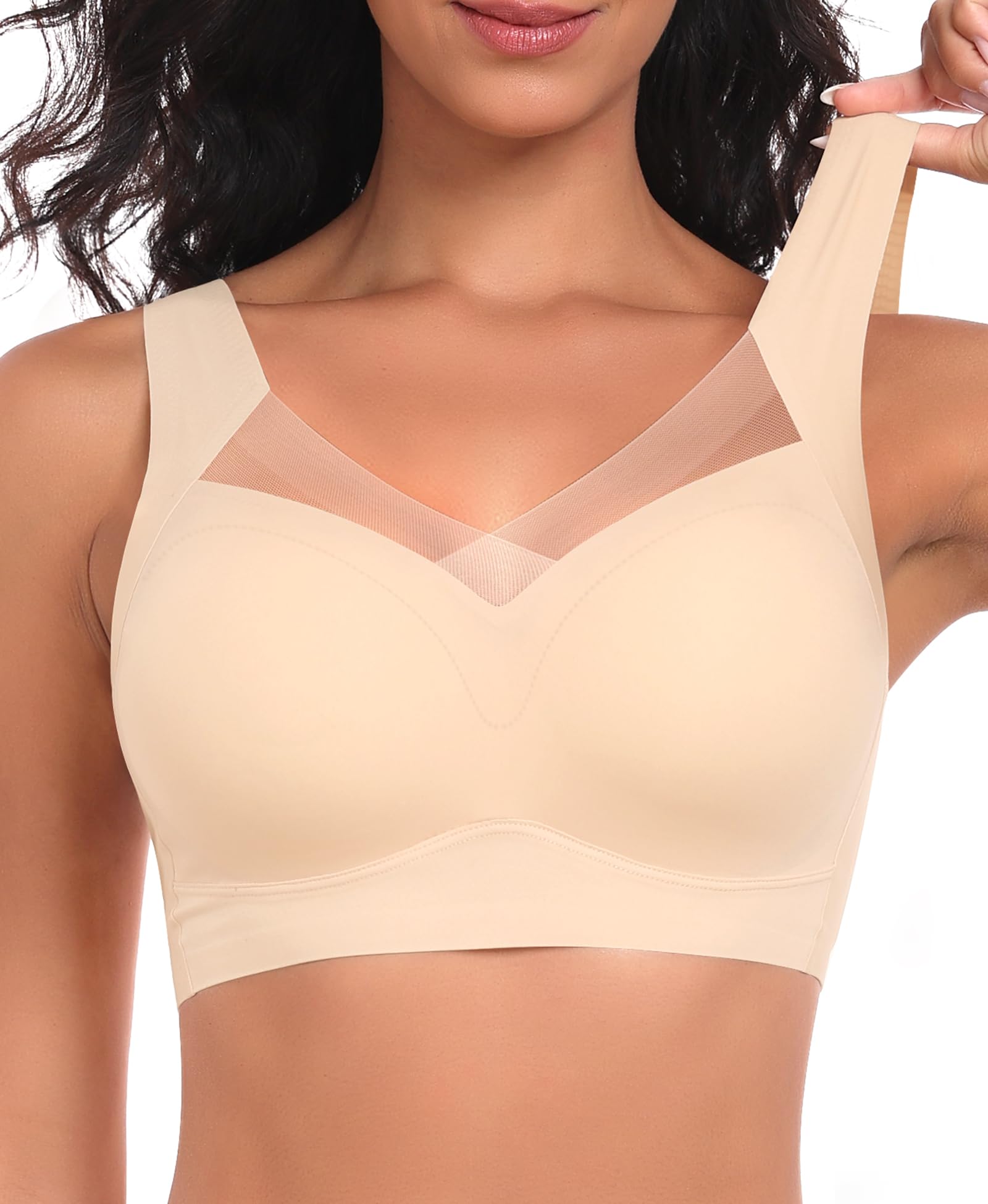 Ganado Damen Nahtloser BH Bügelloser Bequemer BH Bustier Bralette Soft