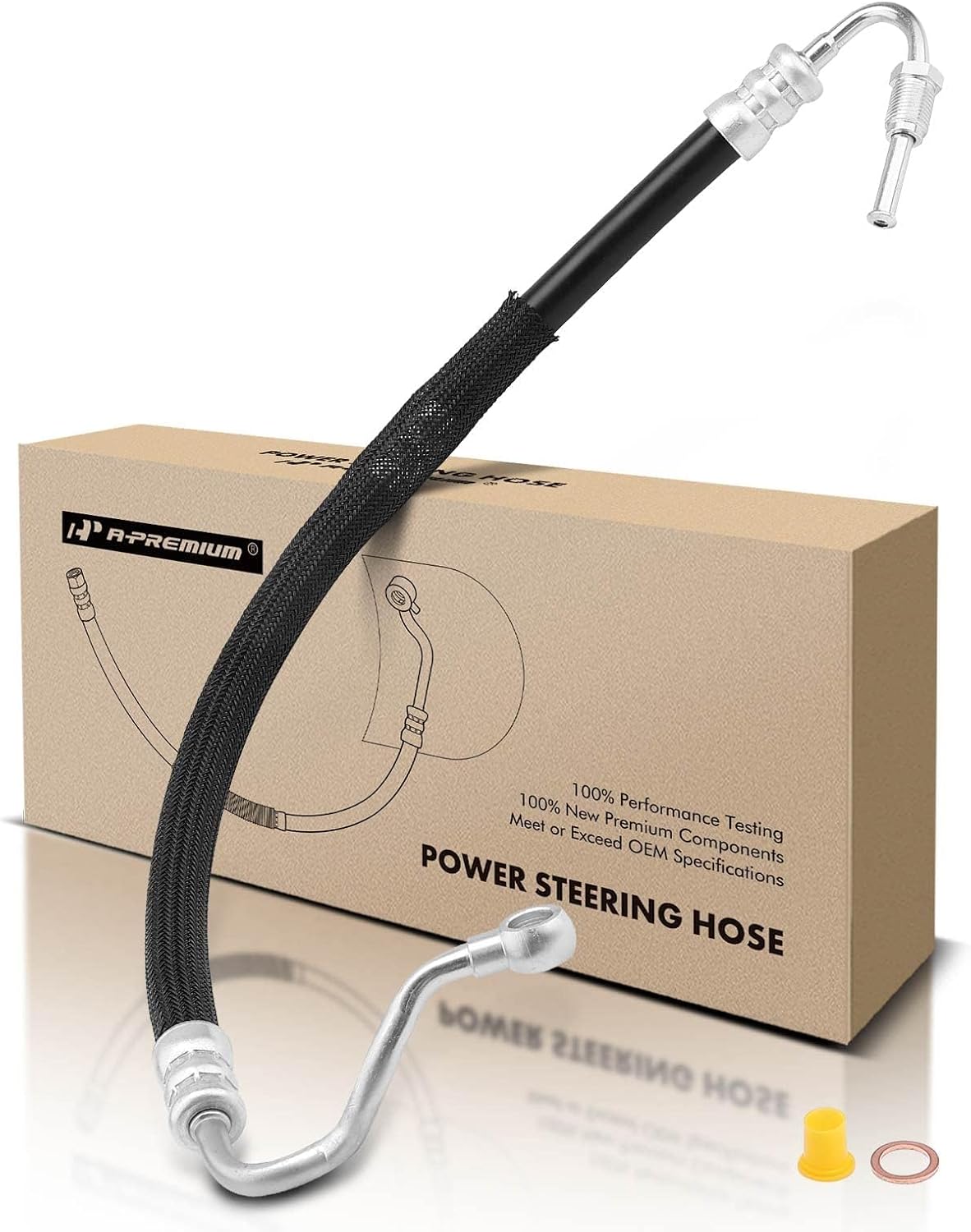 A-Premium Power Steering Pressure Hose Line Assembly Compatible with BMW E65 745i 745Li 2003-2005 750i 750Li 2006-2008 4.4L 4.8L