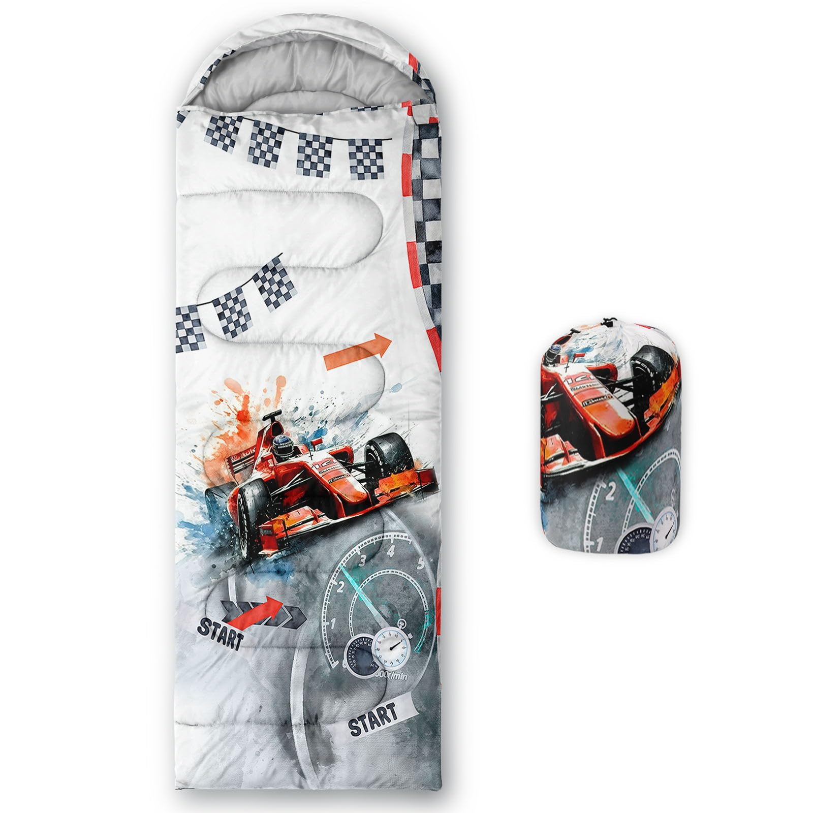 HOSIMA Mumienschlafsack Für 3 Jahreszeiten – 80x230 Cm, Wasserdicht, Leicht, Mit Kompressionsbeutel – Für Camping, Wandern & Reisen HOSIMA Mumienschlafsack Für 3 Jahreszeiten – 80x230 Cm, Wasserdicht, Leicht, Mit Kompressionsbeutel – Für Camping, Wandern & Reisen