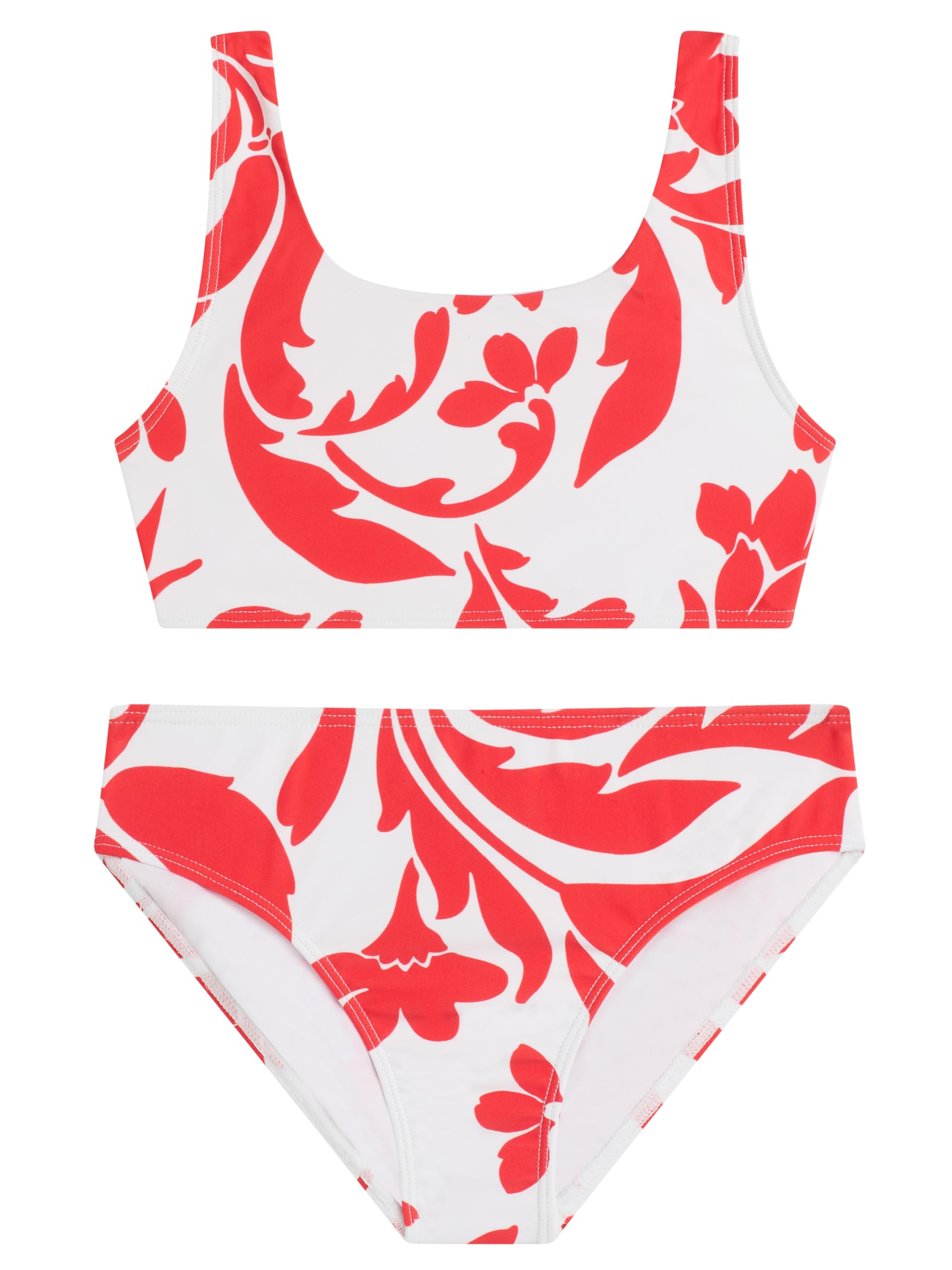 Kanu Surf Girls' Tammy Beach Sport Square Sun Bikini 2-piece Swimsuit