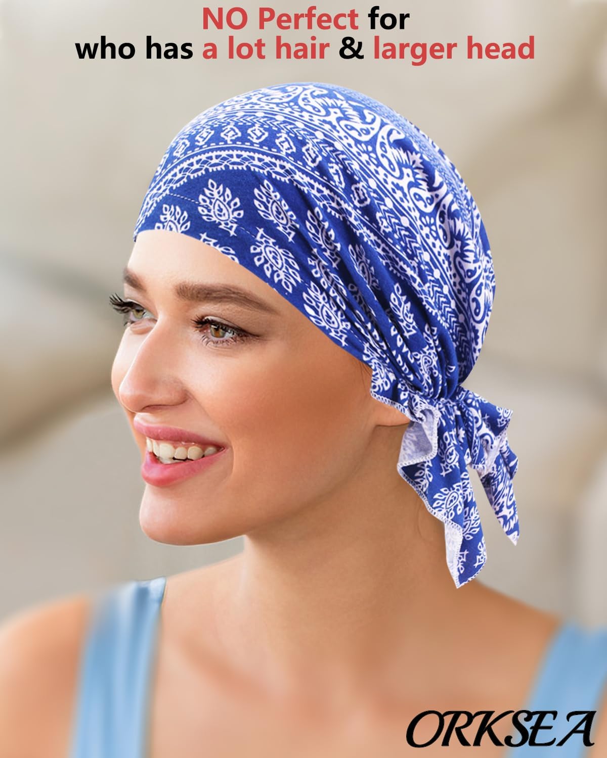 Chemo Headwear for Women Pre-Tied Head Scarf Slip On Headwraps Soft Turbans Cancer Hats Beanie Coverings Scarves - Image 5