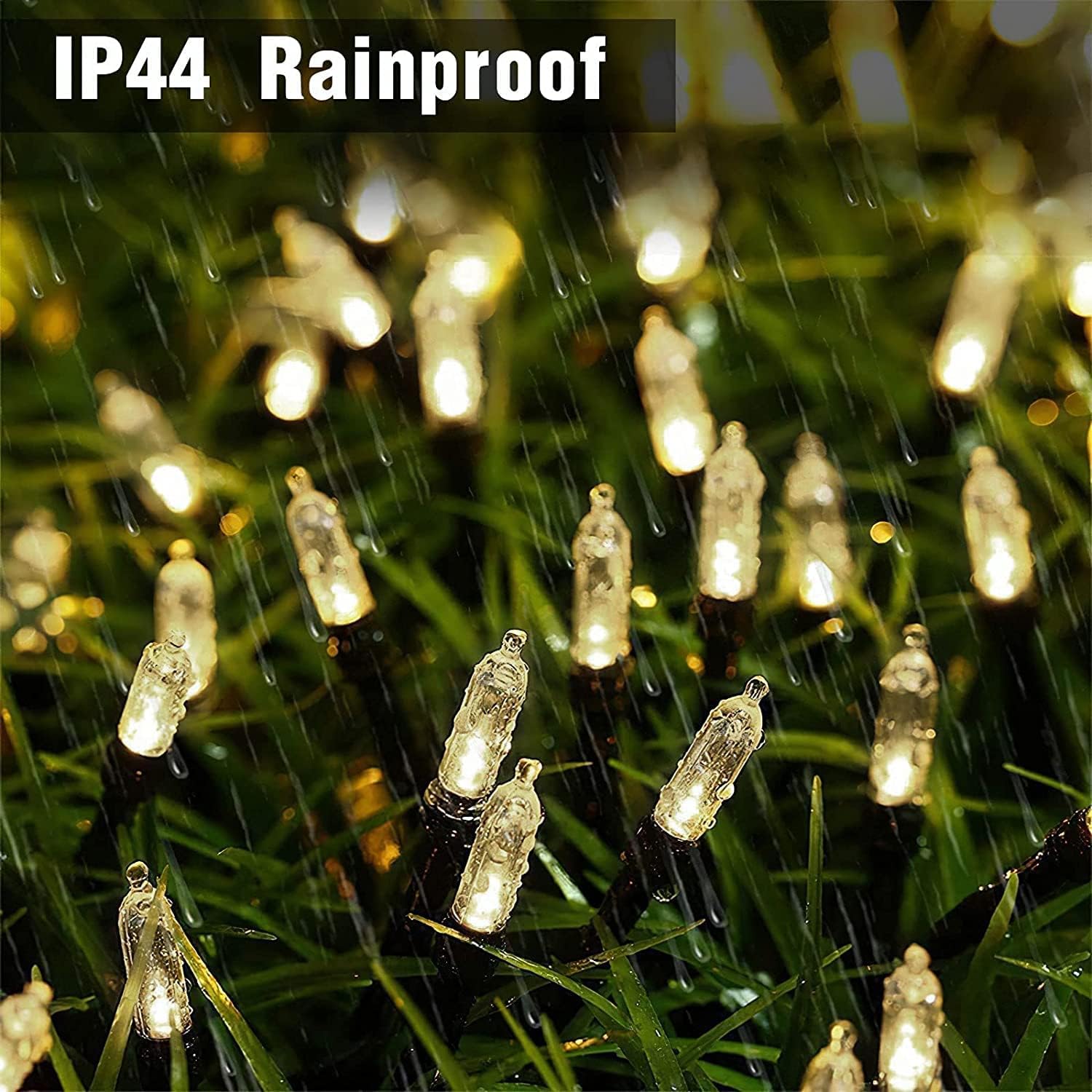 LED Christmas Net Lights for Bushes Outdoor,100 LED 5ftx5ft Waterproof 8 Modes Connectable Mesh Lights for Bushes,Garden,Yard,Trunk,Outdoor Christmas Decorations