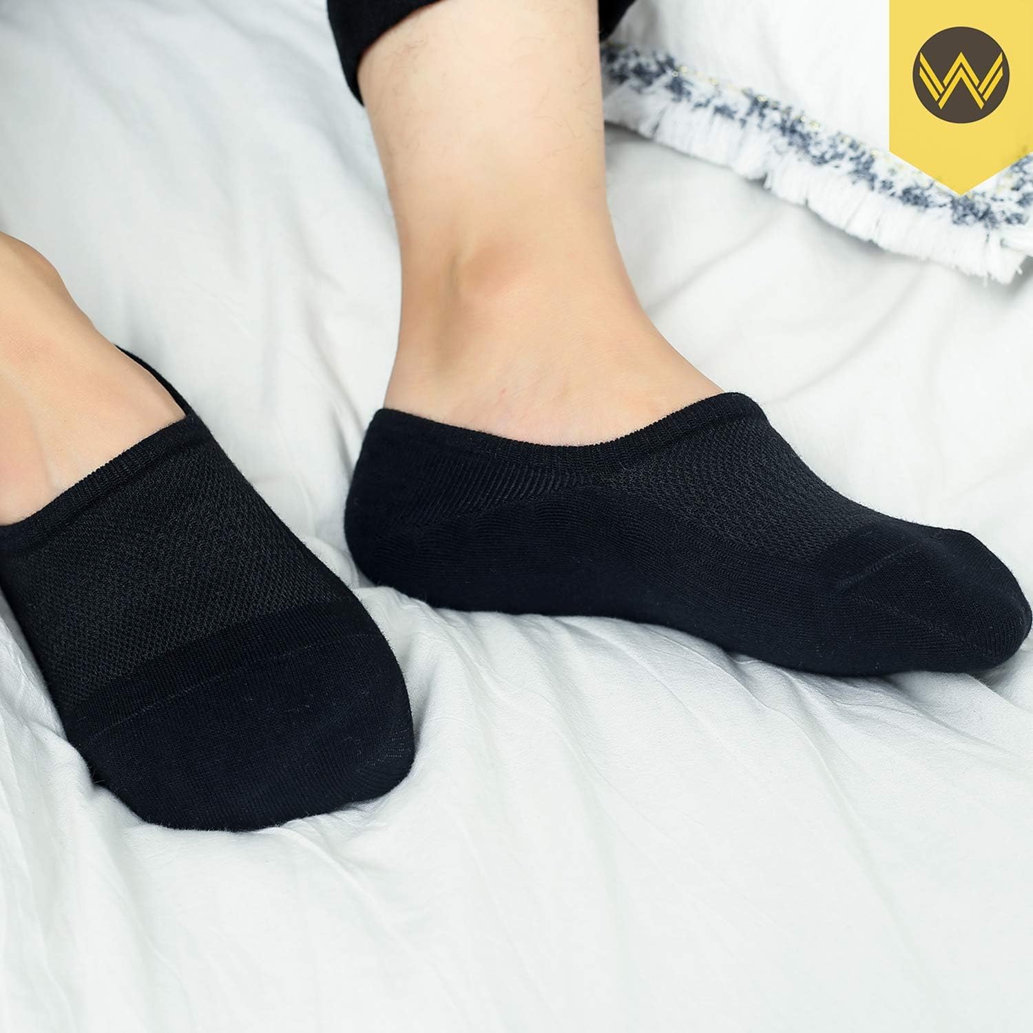 WANDER No Show Socks 10 Pairs Cotton Non Slip Low Cut Invisible Loafer Socks Men&Women Boat Liner 6-8/9-11/12-14 - Image 2
