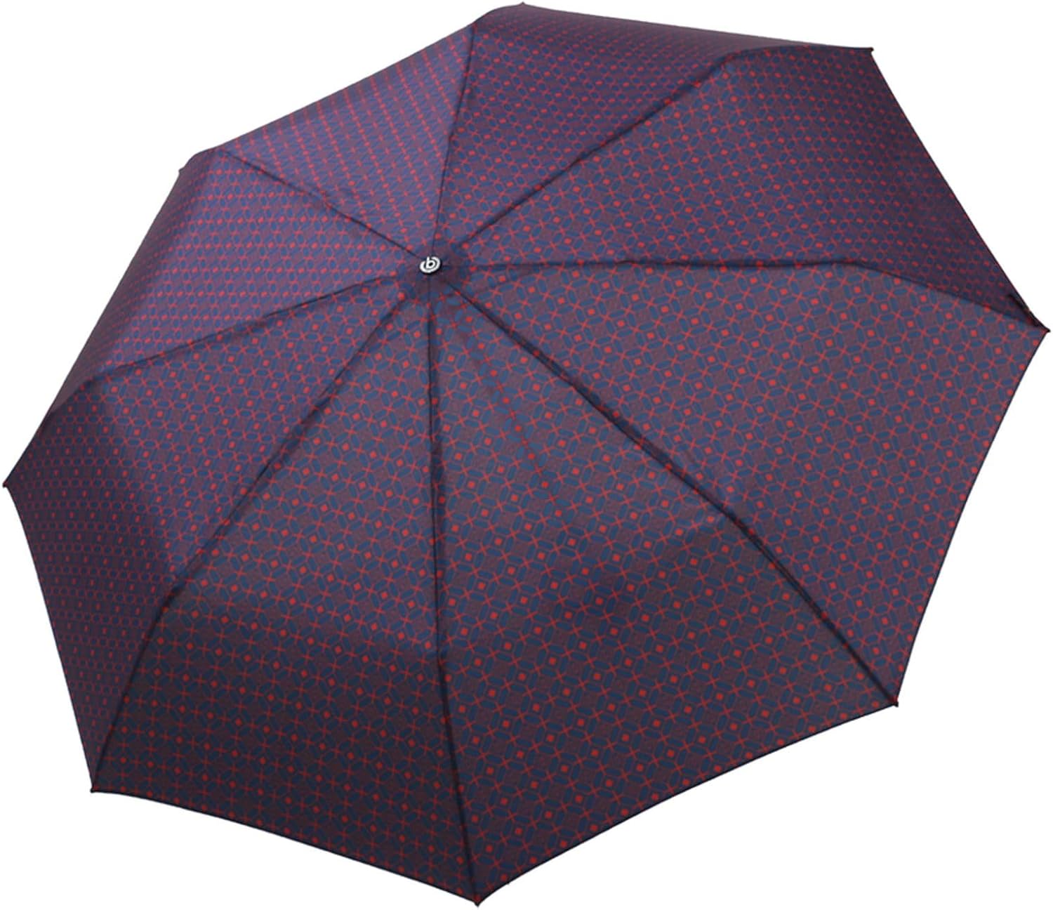 BUGATTI Gran Turismo Carbon Pocket Umbrella - High-Tech Sports Umbrella - Auto On/Off - For Best Protection - Navy/Burgundy
