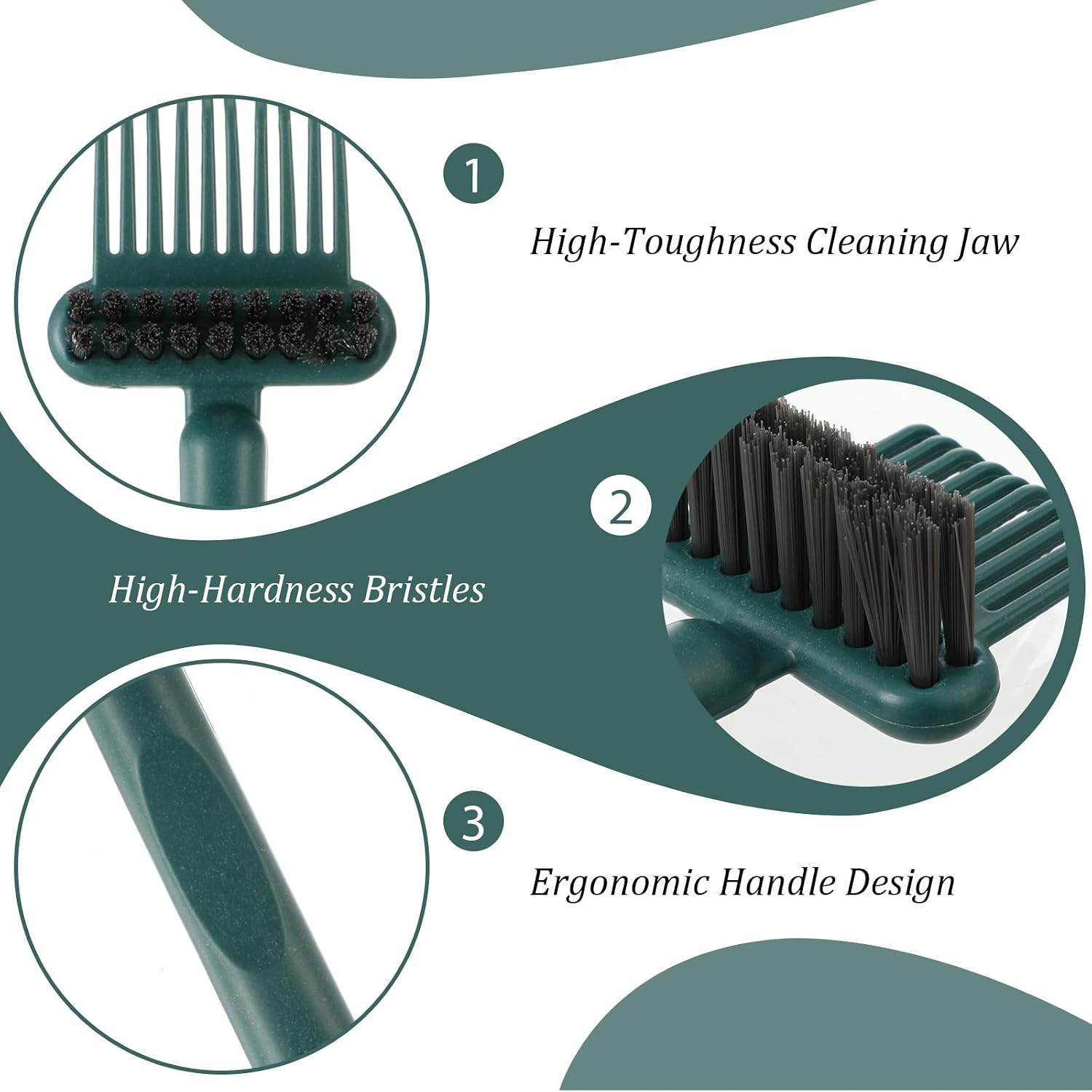 2Pcs Hairbrush Cleaner Tool Hair Brush Cleaner Tool 2-in-1 Comb Cleaners Tools for Women Men Home Travel Salon Removing Hair Dust