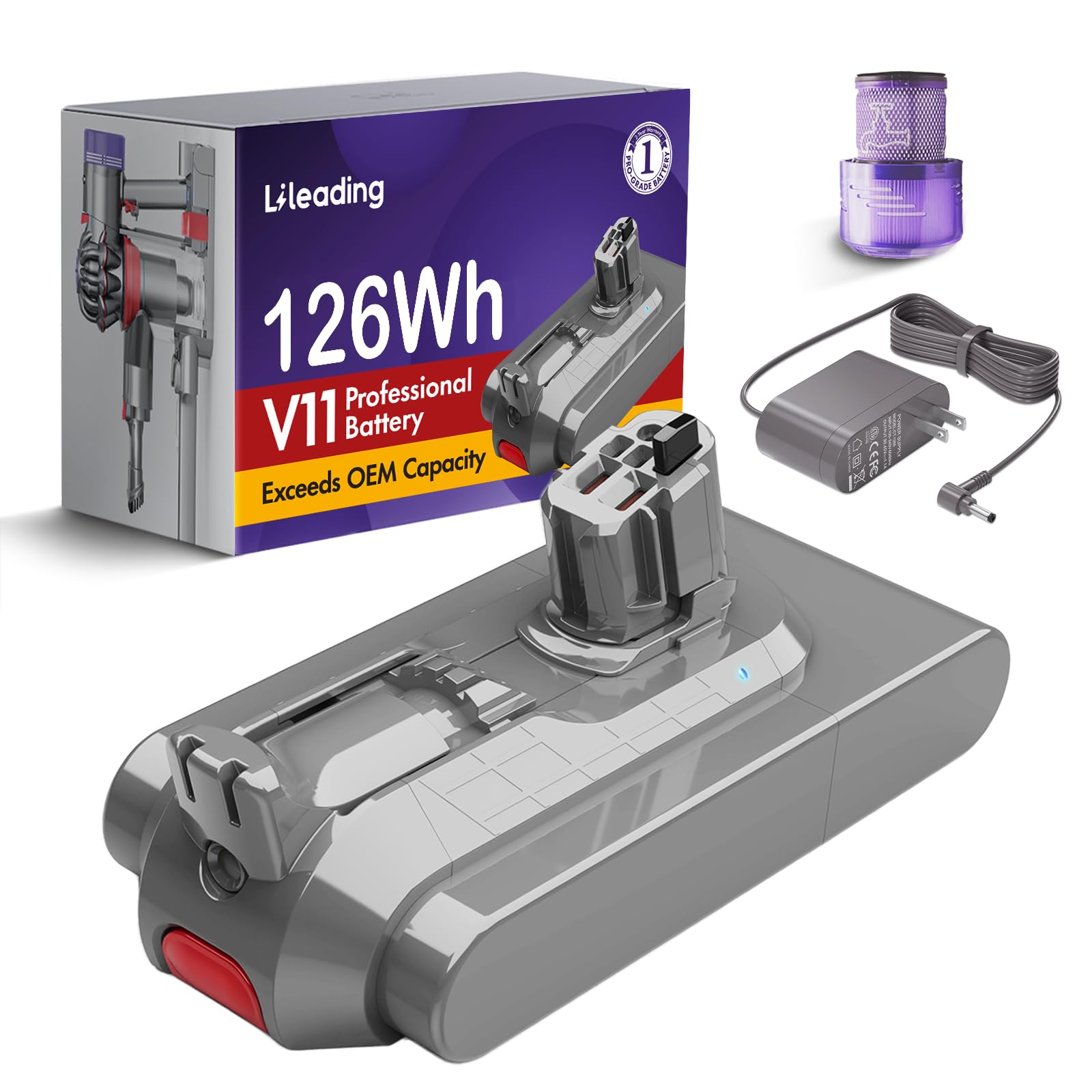 V11 Screw-in Battery Kit 126Wh, SV14, Charger Included