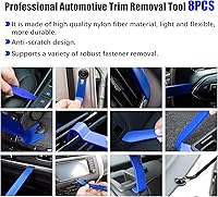 Vista 2 de Kit de herramientas de extracción de molduras automáticas, juego de herramientas de palanca sin arañazos para audio de coche, radio, salpicadero
