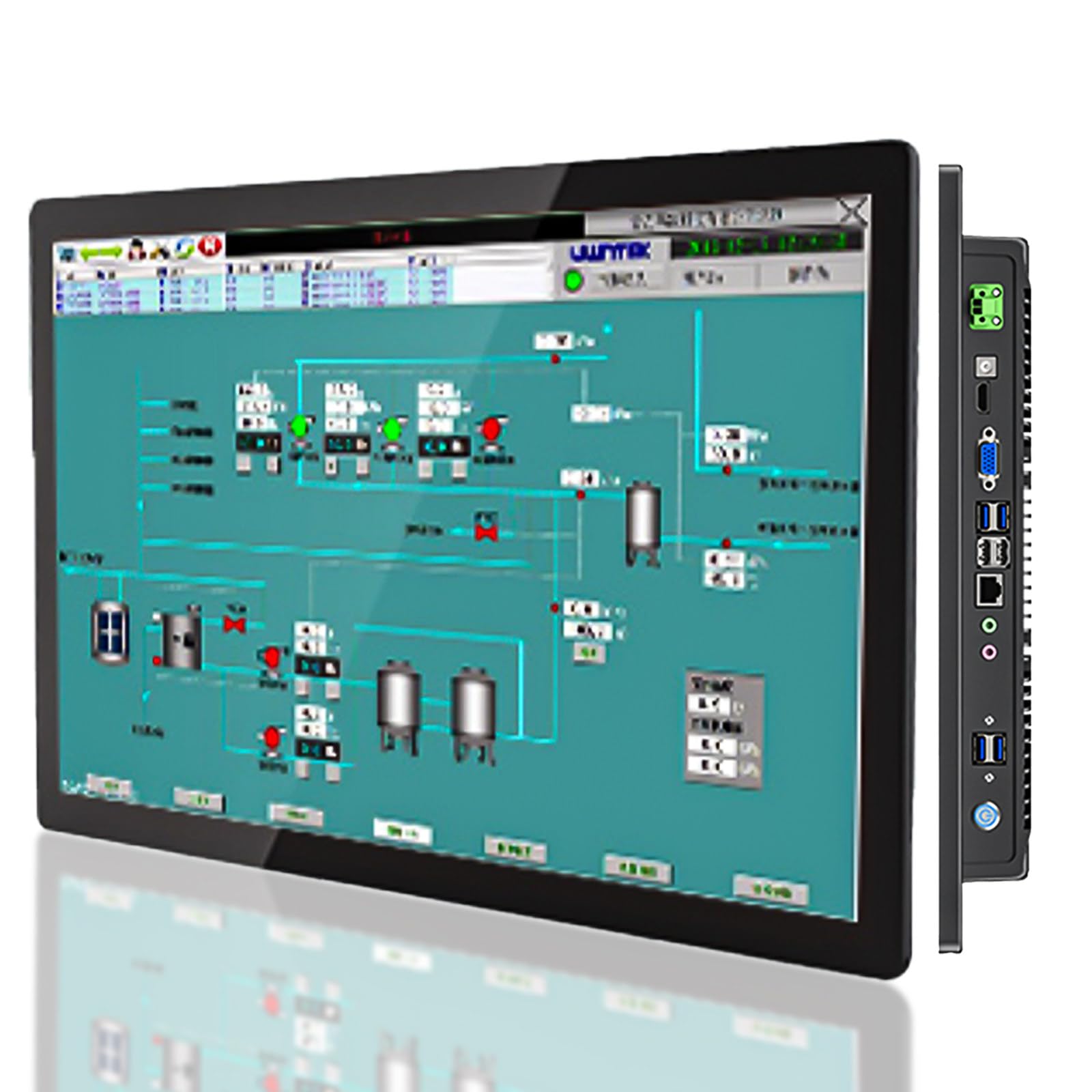 Przemysłowy Komputer Panelowy, Komputer Typu All-in-One Z Ekranem Dotykowym Ip65, Monitor Pojemnościowy Ip65, Do Kiosków, Windows 10 17inch-i3-3217U(4GRAM+128GSSD)