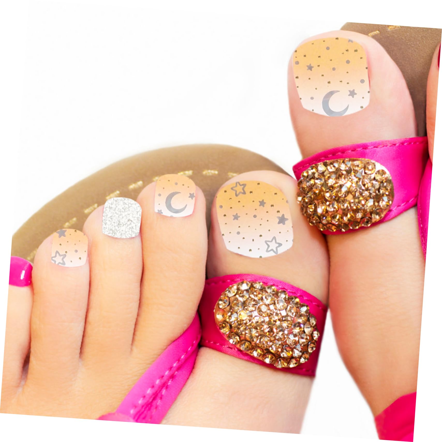 PACKOVE 3sets Sticker Unghie Gel Semi Polimerizzati Per Decorazione Adesivi Per Unghie Design Facile Applicazione e Rimozione Per e Ragazze Include e Bastoncino