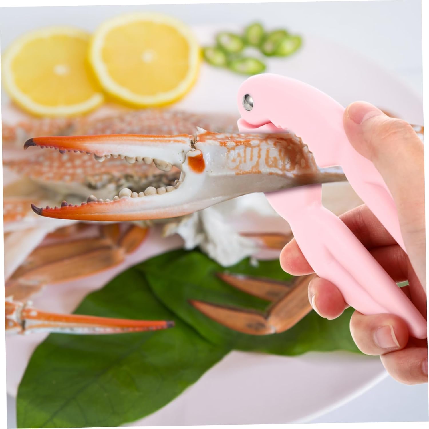 8pcs Crab Crackers Lobster Clamps Manual Seafood Tools for Effortless Shellfish Opening Ergonomic Design for Easy Handling for Outdoor Dining and Seafood Feasts