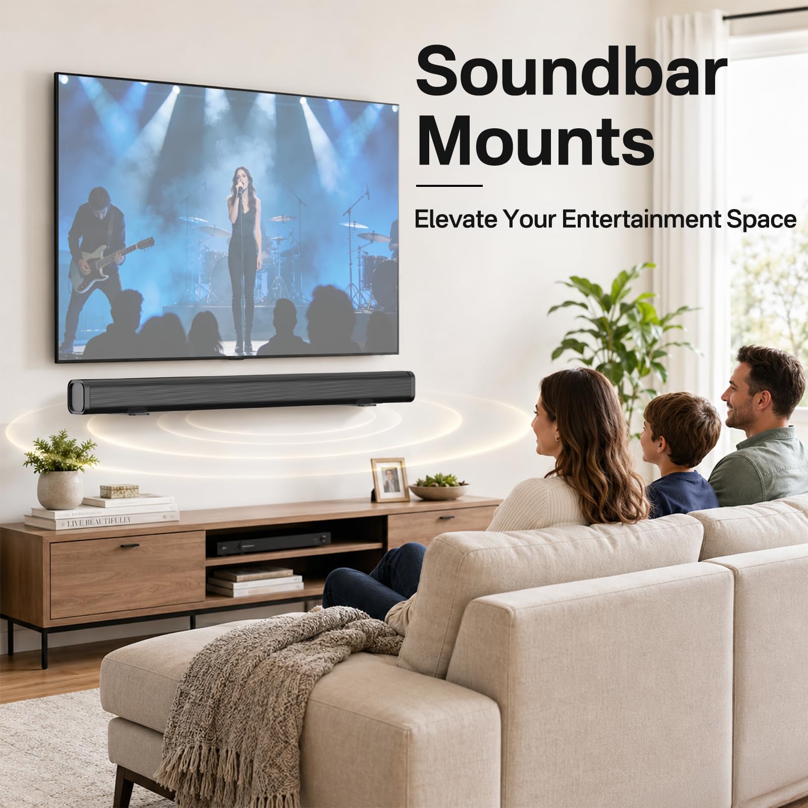 Soundbar Wall Mounts for Ultra Slim Sound bar Mounts Up to 3.5" Depth&10Lbs — Amazon image 6