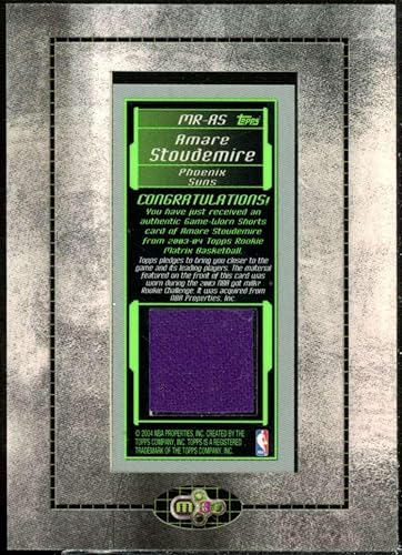 Miniatura 2 de Amare Stoudemire G Card 2003-04 Topps Rookie Matrix Mini Reliquias #AS