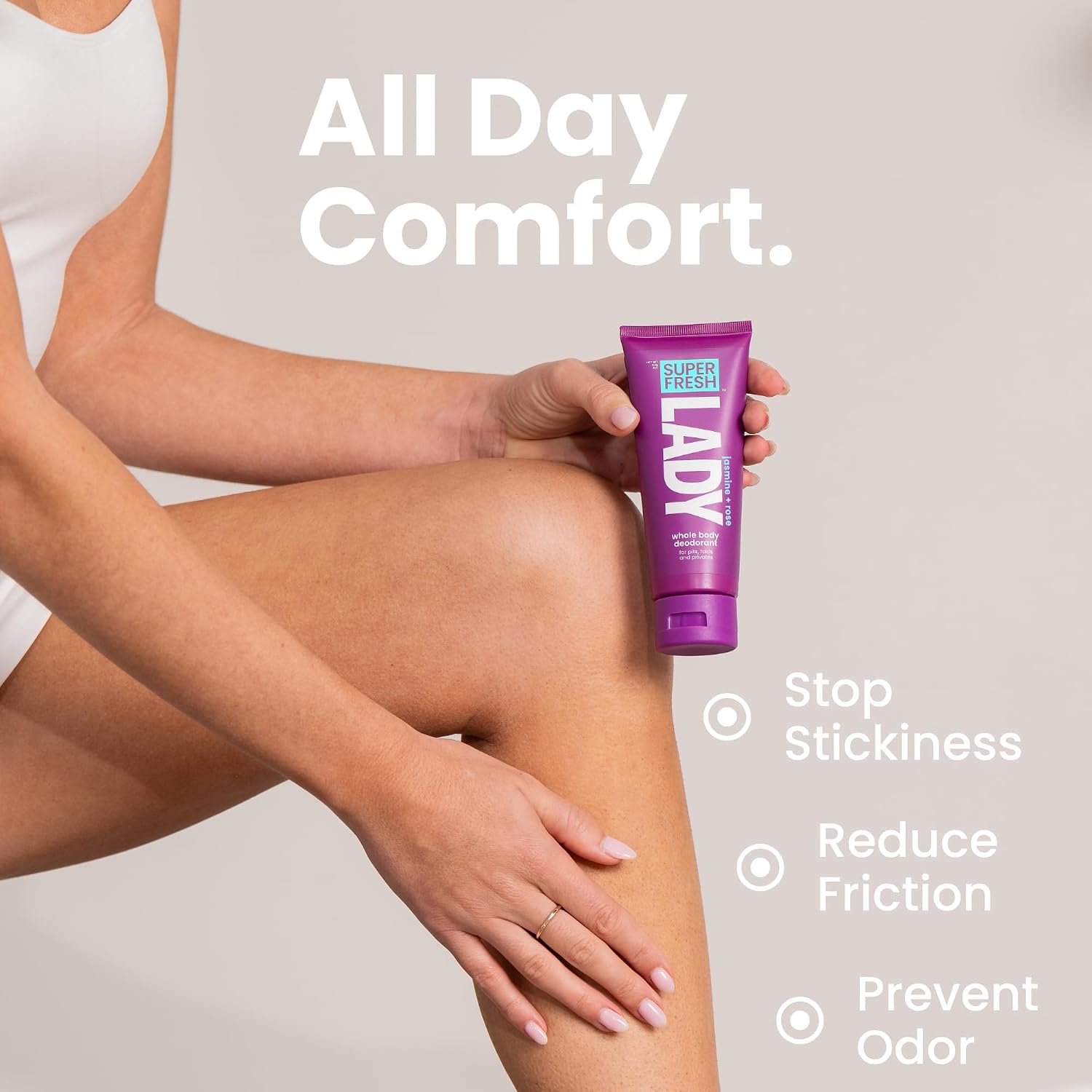 Super Fresh Lady Whole Body Deodorant, Jasmine Rose, Aluminum Free, 4 fl oz image 4
