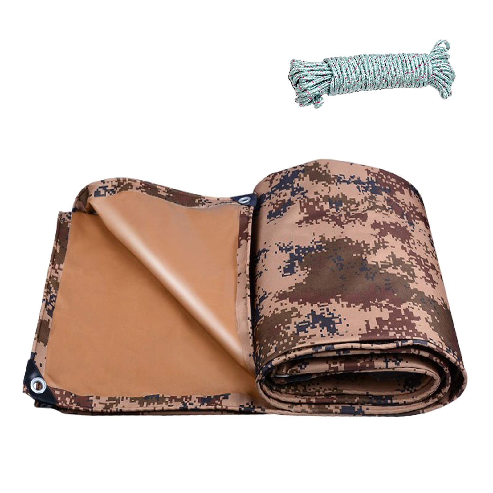 L-KCBTY Heavy Duty Tarpaulin Waterproof, Sun Shade Sail With Eyelets, Canopy Awning For Outdoor, Durable, Tarp For Covering Garden Furniture/Camping/Roof Cover