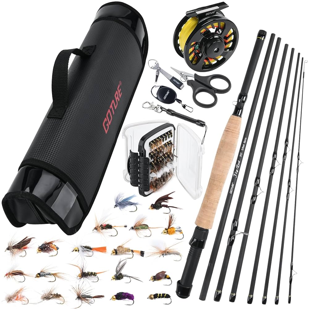 フライフィッシング ロッド リール セット