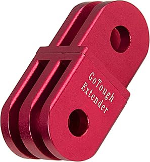Fotodiox Pro GoTough Extender - Red Aluminum Metal Straight 20mm Extension, Pivot Arm - for Sport Camera Gopro Hero Hd, Hero1, Hero2, Hero3 and all GoPro Adapter Mounts