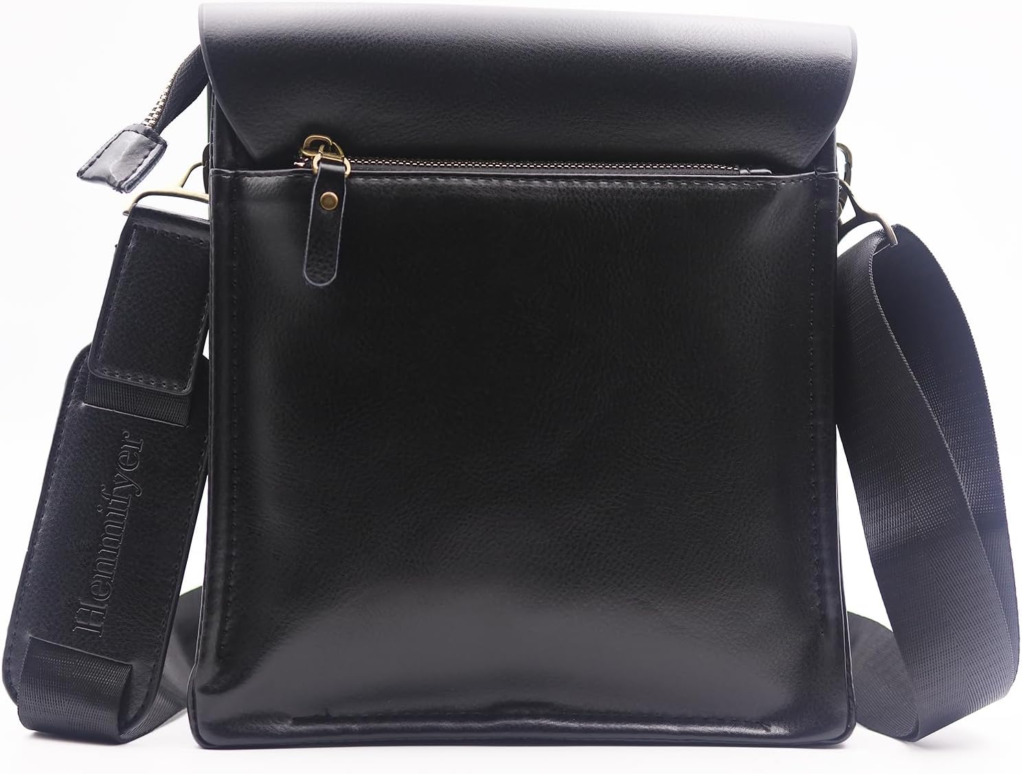 Mens Crossbody Bags Leather Messenger Shoulder Bag Side Sling Bag for Men Travel Work Business Magnetic Buckle