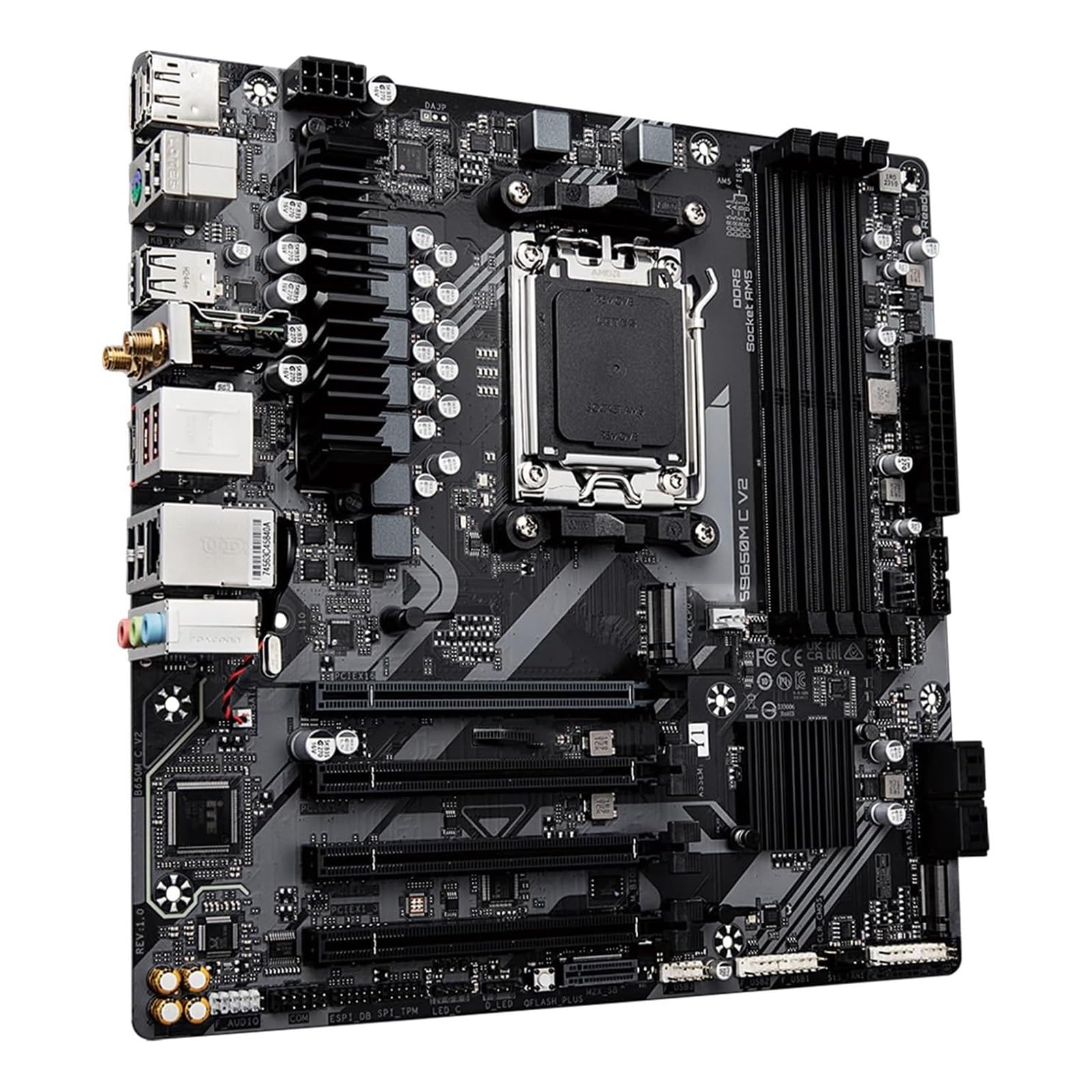 Placa Madre Placa Base Fit For Gigabyte B650M C V2 B650 AM5 DDR4 128GB Micro-ATX Compatible con CPU Serie Ryzen 7000/8000 9000