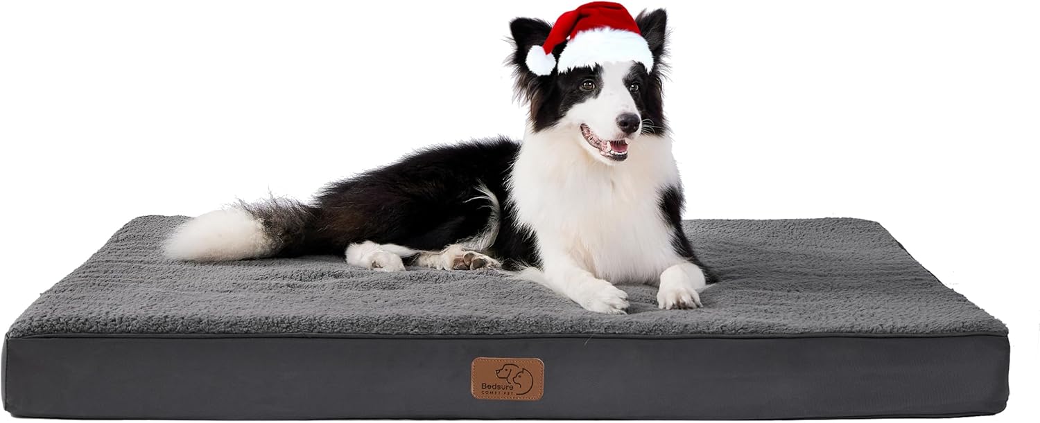 Bedsure Cuscino per Cane Gande Materassino per Cani Taglia Grande
